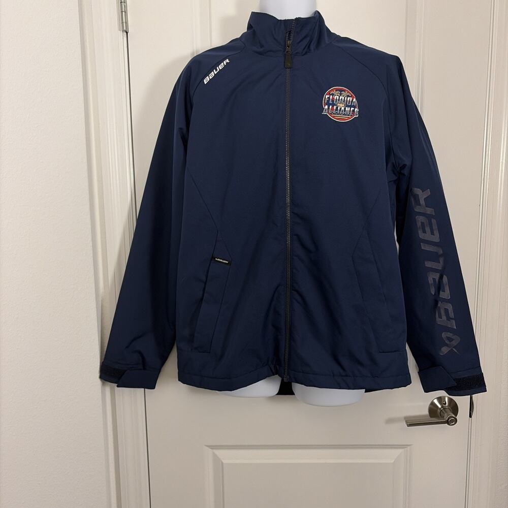 Bauer Florida Alliance Hockey Lightweight Team Rink Jacket Lg NWOT